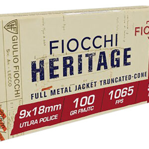 Fiocchi 9x18mm Ultra 100gr FMJ — 50 Rounds