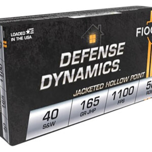 Fiocchi 40 S&W 165 Grain JHP 50 Rounds
