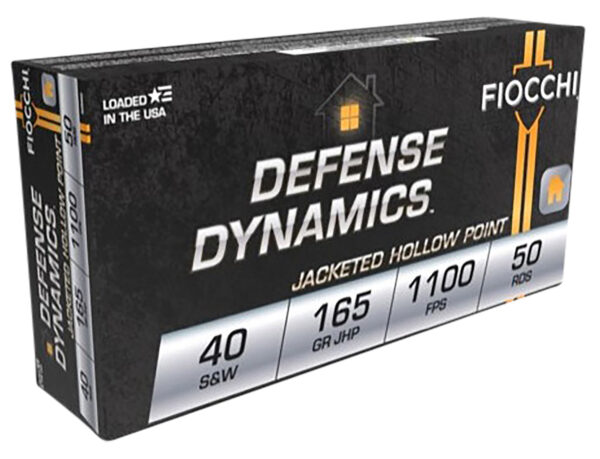 Fiocchi 40 S&W 165 Grain JHP 50 Rounds