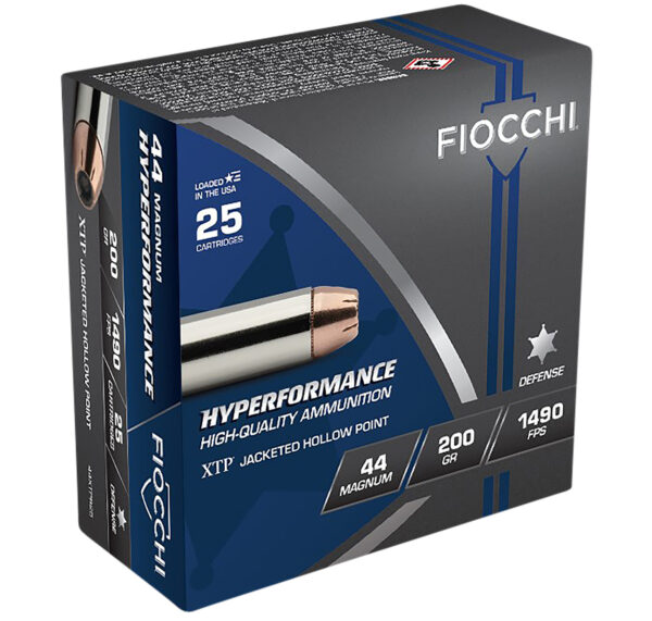 Fiocchi .44 Magnum 200 Grain XTPHP 25-Round Box