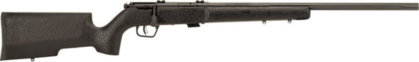 Savage Arms 25745 Mark II TR Full Size 22 LR 5+1 22″ Matte Black Heavy Fluted Barrel, Matte Black Drilled & Tapped Carbon Steel Receiver, Matte Black Tactical Wood Stock, Right Hand