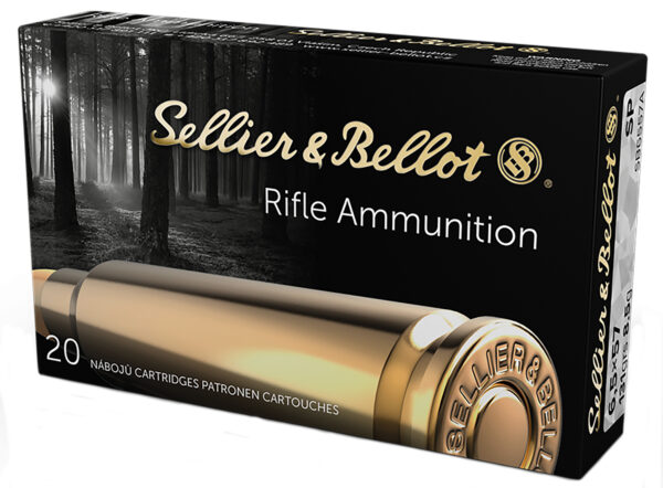 Rifle ammunition SP Sellier & Bellot SB6557A 6.5x57mm 131gr SP – 20/Box