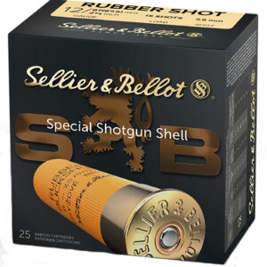 Sellier & Bellot SB12RSA 12 Gauge Rubber Buckshot, 25 Rounds