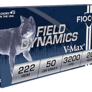 Fiocchi 222 Remington 50gr V-Max 20rd — 10-Box Case