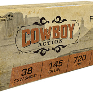 Fiocchi Cowboy Action .38 S&W Short 145gr LRN 50rd