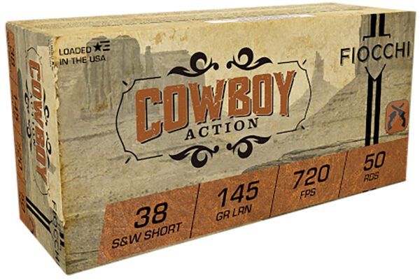 63059 Fiocchi Cowboy Action .38 S&W Short 145gr LRN 50rd