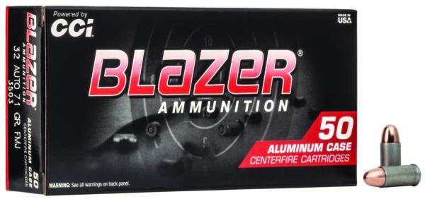 63241 CCI Blazer Aluminum .32 ACP 71 gr 50rd
