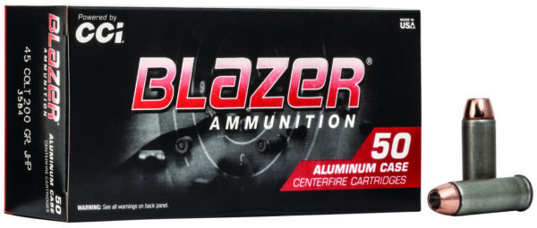 CCI Blazer .45 Long Colt 200 gr Aluminum Case 50 rd