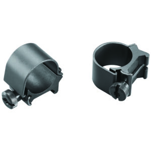 Weaver Mounts 49040 Detachable Top Mount Rings  Matte Black 1″ Low