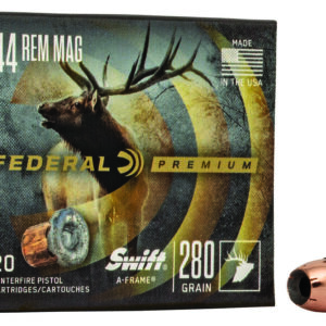 Federal Premium .44 Rem Mag 280 gr Swift A-Frame — 20rd Box
