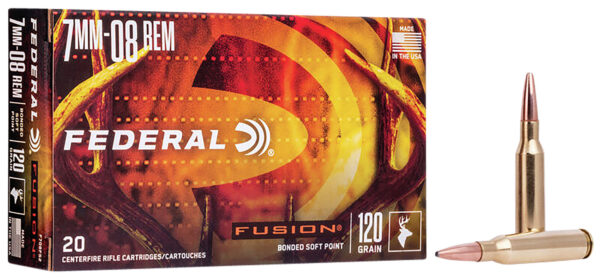 Federal Fusion 7mm-08 Rem 120 gr Fusion Soft Point 20rd