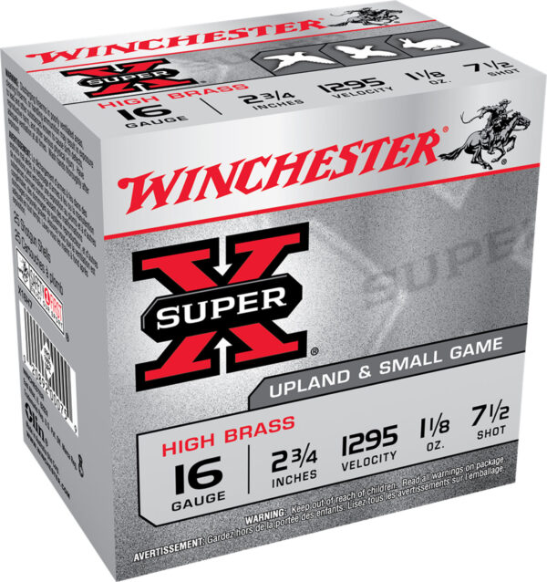 Winchester Super-X 16ga 2.75″ 1-1/8oz #7.5 25rd