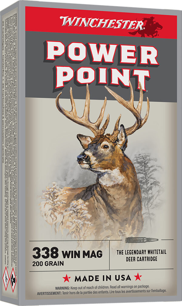 65212 Winchester Super-X Power-Point .338 Win Mag 200 gr 20rd
