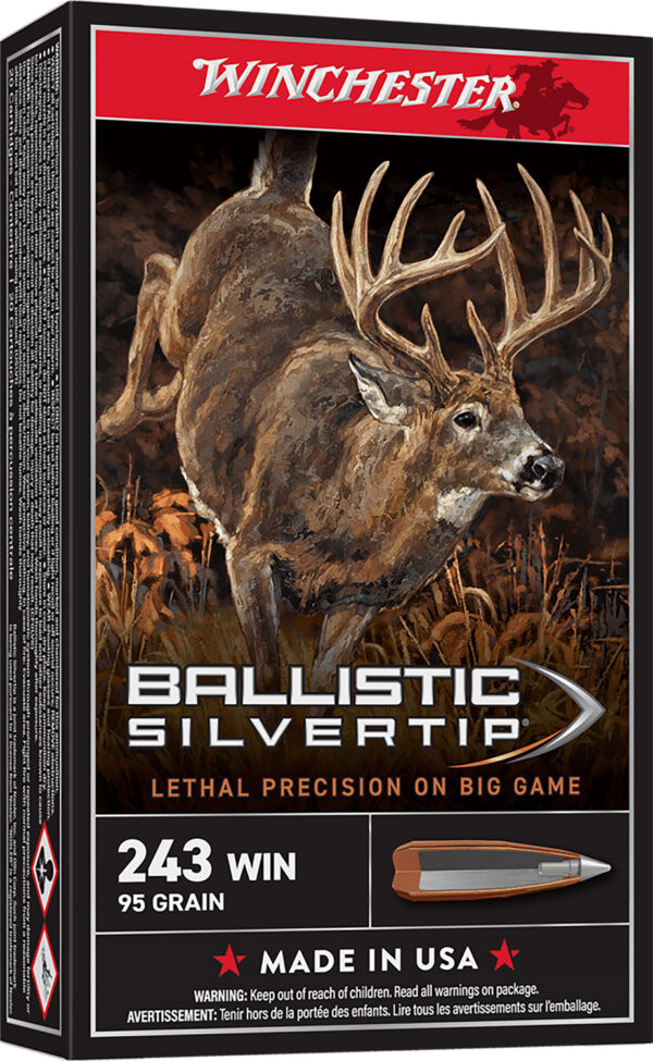 65278 Winchester Ballistic Silvertip .243 Win 95gr 20rd