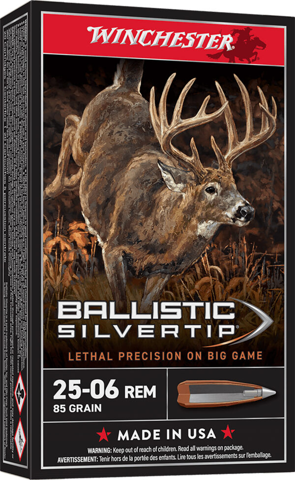 Winchester Ballistic Silvertip .25-06 Rem 85 gr, 20rd Box