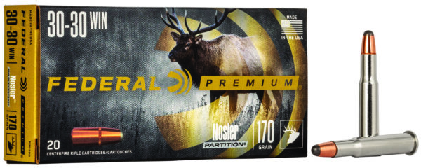 Federal Premium 30-30 Win 170gr Nosler Partition 20rd