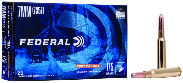 65738 Federal Power-Shok 7mm Mauser 175gr JSP, 20rd