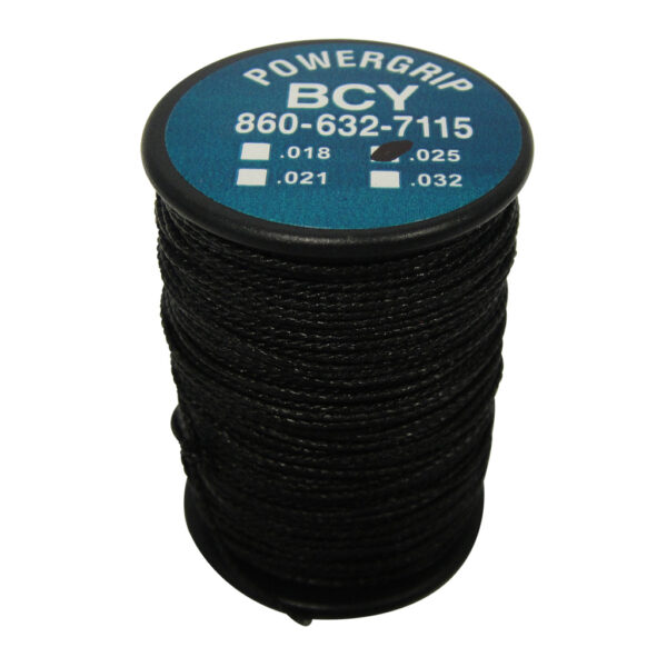 65810_1 BCY Power Grip Serving Black .025 50 yds.
