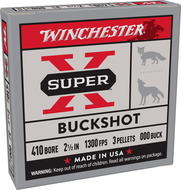 65826 Winchester Super-X .410 Bore 2.5in 000 Buckshot 5rd Box