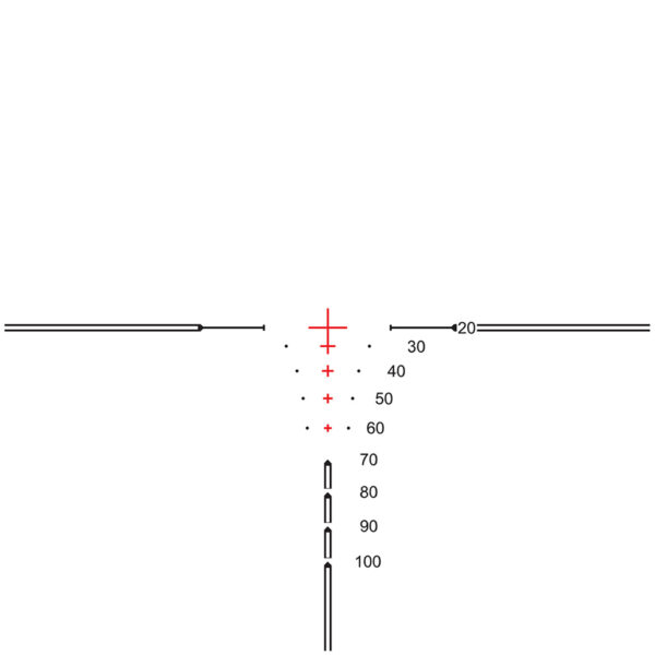 Hawke XB30 Pro Crossbow Scope 1-5×24 Illuminated Reticle