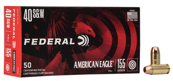 Federal American Eagle 40 S&W 155 gr FMJ 50rd