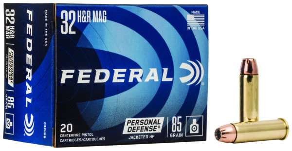 67362 Federal C32HRB Personal Defense 32H&R Mag 85gr Jacketed Hollow Point 20 Per Box/25 Case
