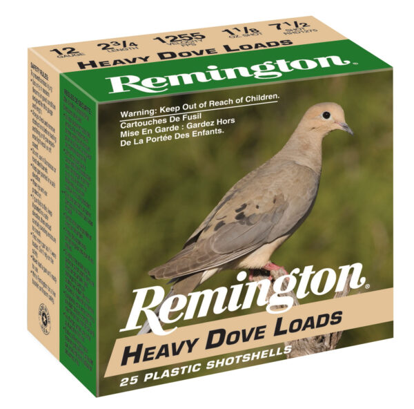 Remington Heavy Dove Loads 12ga 2-3/4in 1-1/8oz 7.5 25rd