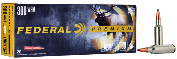 68271 Federal Vital-Shok .300 WSM 180 gr Nosler Partition, 20/Box