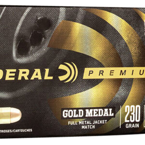 Federal Gold Medal 45 ACP 230 gr FMJ Match — 50rd Box