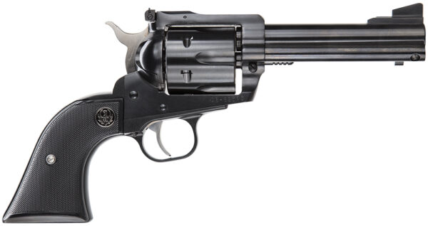 Ruger 0446 Blackhawk Convertible 45 ACP/45 Colt (Long Colt) 6rd 4.63″ Blued Alloy Steel Barrel, Cylinder & Frame, Black Checkered Rubber Grip, Transfer Bar Safety, Exposed Hammer