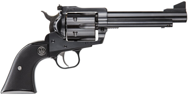Ruger 0463 Blackhawk Convertible 45 ACP/45 Colt (Long Colt) 6rd 5.50″ Blued Alloy Steel Barrel, Cylinder & Frame, Black Checkered Rubber Grip, Transfer Bar Safety, Exposed Hammer