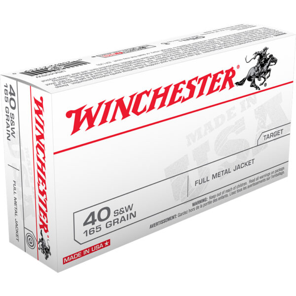 704852_1 Winchester USA Pistol Ammo 40 S&W 165 gr. FMJ 50 rd.