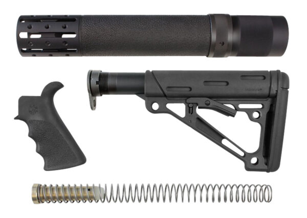 Hogue 15078 OverMolded Stock Kit Black for AR-15/M16
