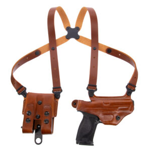Galco Miami Classic Shoulder System, Tan Leather, Fits Chest to 56″ RH