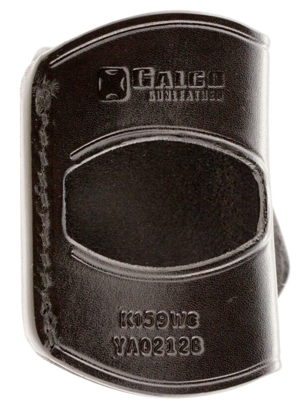 Galco YAQ212B Yaqui  OWB Black Leather Belt Slide Fits 1911 Fits 3-5″ Barrel Right Hand