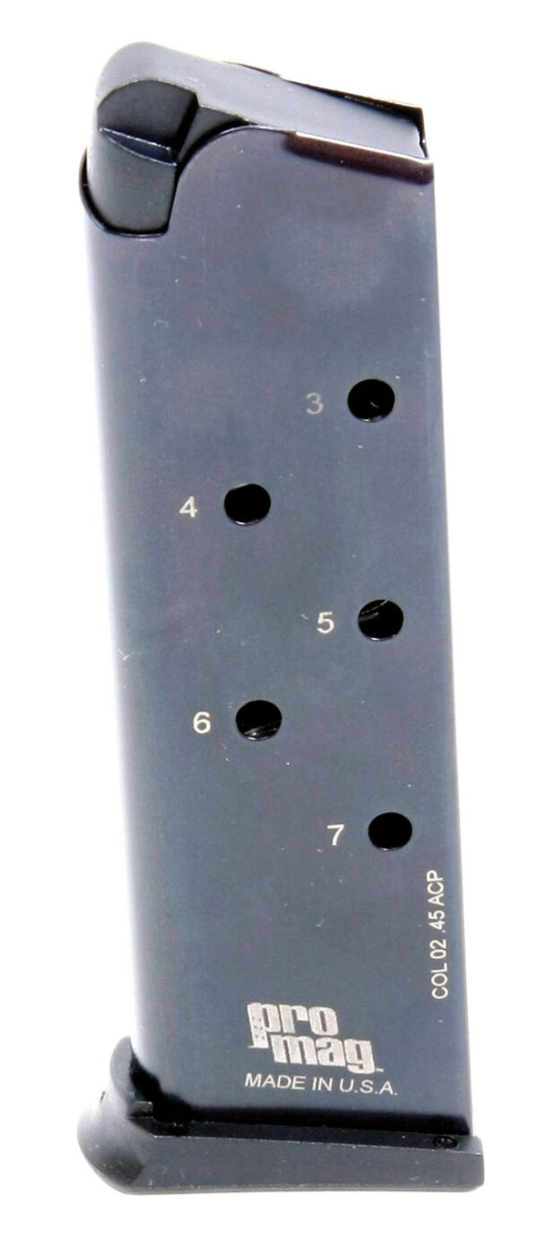 72801 ProMag COL02 7rd 1911 .45 ACP Blued Steel Magazine