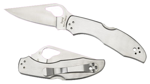 74370 Spyderco Byrd Meadowlark 2 BY04P2 — 2.93 in Clip Point Folding Knife