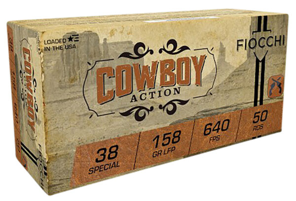Fiocchi Cowboy Action .38 Special 158 gr LFP – 50 rd