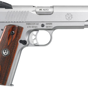 Ruger SR1911 .45 ACP 5″ Stainless Hardwood Novak