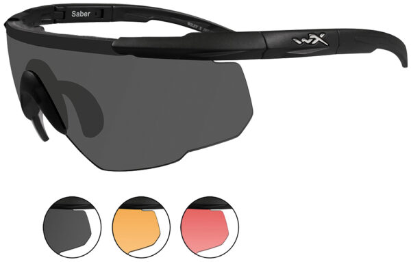 76728 Wiley X Eyewear 309 Saber Advanced Safety Glasses Matte Black