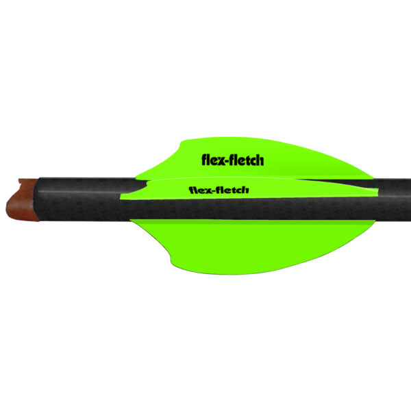 78413_1 Flex Fletch SK2 Vanes Cosmic Green 2 in. 100 pk.