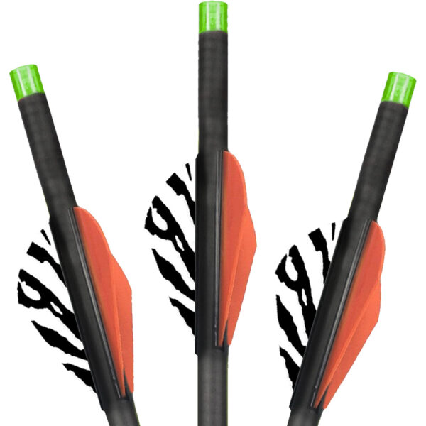 80202_1 Lumenok Carbon Crossbow Bolts 22 in. Green Moon Nocks 3 pk.