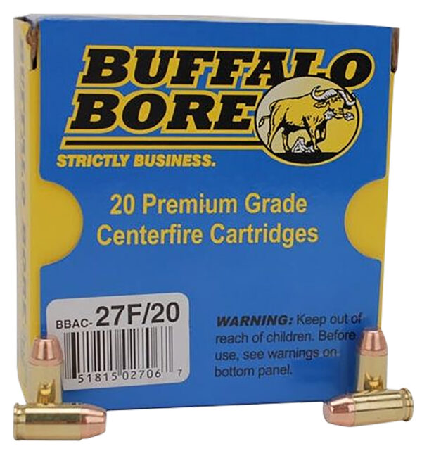 80750 Buffalo Bore 27F20 .380 ACP 95 gr FMJ-FN 20/Box