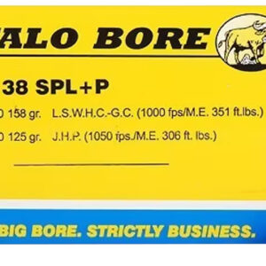 Buffalo Bore 20B20 .38 Special +P 125gr JHP 20/Box