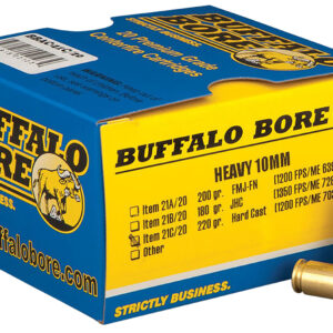 Buffalo Bore Outdoorsman 10mm Auto 220gr Hard Cast FN – 20/Box