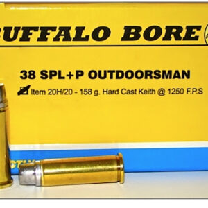 Buffalo Bore Outdoorsman Strictly Business .38 Special +P 158 gr