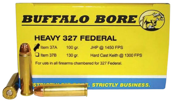 Buffalo Bore 37A20 327 Federal Magnum 100 gr JHP – 20 rd Box