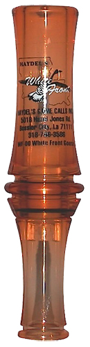 81094 Haydel’s WF00 White Front Goose Call, Brown Acrylic