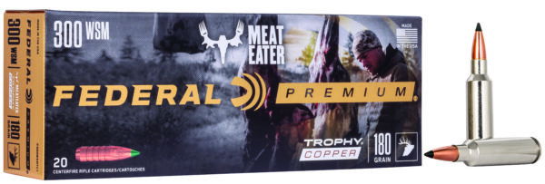 81220 Federal Premium Trophy Copper .300 WSM 180 gr – 20rd