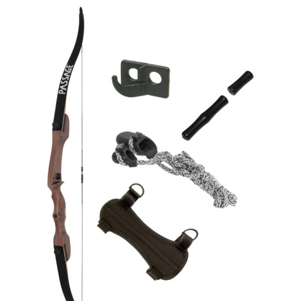 81273_2 October Mountain Passage Recurve Bow Package 54 in. 20 lbs. RH No Arrows or Quiver